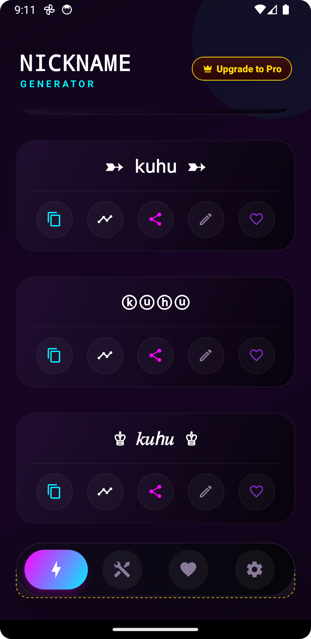 App Screenshot Results